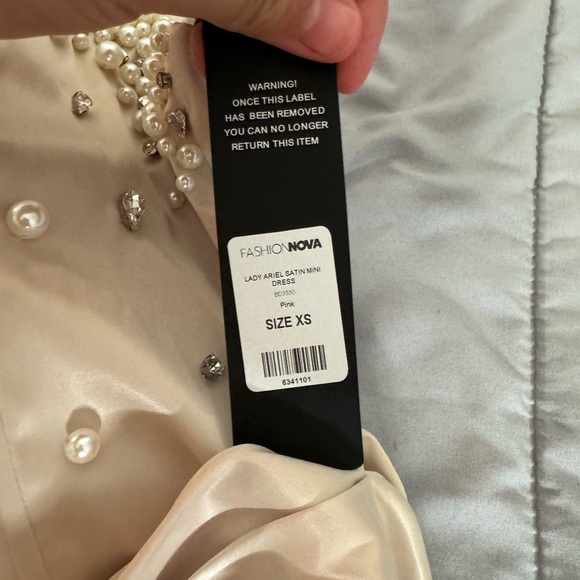 FASHION NOVA LADY ARIEL SATIN MINI DRESS - Picture 6 of 6